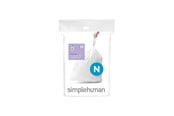 Rengöring - Simplehuman Kod N skräddarsydda soppåsar, förpackning med 20, vit - CW0174