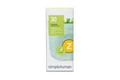 Rengöring - Simplehuman Kod Z skräddarsydda soppåsar, förpackning med 30, vit - CW0525