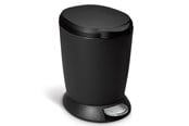 Avfallssortering - Simplehuman 6L rund pedalhink, svart plast - CW1319