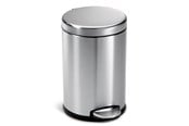 Avfallssortering - Simplehuman 4,5L rund pedalhink, borstat stål - CW1852CB