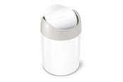 Avfallssortering - Simplehuman 1,5L minipapperskorg, vit - CW2079