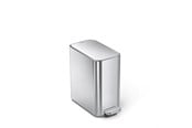 Avfallssortering - Simplehuman 5L smal pedalhink, borstat rostfritt stål - CW2096