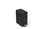 Avfallssortering - Simplehuman 5L smal pedalhink, svart rostfritt stål - CW2101