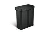 Avfallssortering - Simplehuman 58L (34/24), rektangulär sensorsoptunna med röststyrning, svart - ST2043