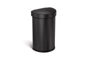 Avfallssortering - Simplehuman 45L halvrund sensorsoptunna, svart - ST2044