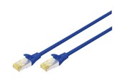 Nätverkskabel - DIGITUS patch cable - 25 cm - blue - Blå - 0.25m - DK-1644-A-0025-B-10