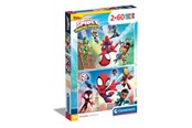 Pusselspel - Clementoni Jigsaw Puzzle Super Color Spidey and His Amazing Friends 2x60pcs. Golv - 21625