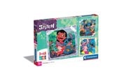 Pusselspel - Clementoni Jigsaw Puzzle Super Color Square Disney Stitch 3x48pcs. Golv - 25321