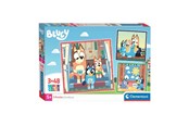 Pusselspel - Clementoni Jigsaw Puzzle Super Color Square Bluey 3x48pcs. Golv - 25308