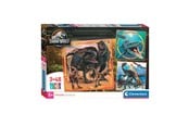 Pusselspel - Clementoni Jigsaw Puzzle Super Color Square Jurassic World 3x48pcs. Golv - 25314