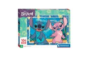 Pusselspel - Clementoni Jigsaw Puzzle Super Color Disney Stitch III 104pcs. Golv - 27573
