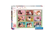 Pusselspel - Clementoni Jigsaw Puzzle Super Color Puppies Collage 180pcs. Golv - 29788