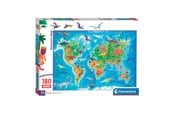 Pusselspel - Clementoni Jigsaw Puzzle Super Color Dinosaur Map 180pcs. Golv - 29790