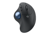 Mus - Logitech Ergo M575S - Graphite - Ergonomisk mus - Optic - 5 knappar - Svart - 910-007029