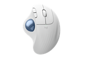 Mus - Logitech Ergo M575S - Off-White - Ergonomisk mus - Optic - 5 knappar - Vit - 910-007030