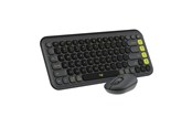Tangentbord - Logitech POP Icon Combo - Graphite - Tastatur & Mus set - Nordisk - Svart - 920-013266