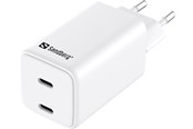 Mobile - Adapters & Chargers - Sandberg 2-Port USB-C AC Charger - 441-56