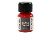 Kreativa spel - Creativ Company Glass Color Transparent Paint - Red 30ml - 31673
