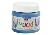 Kreativa spel - Creativ Company Mucki Finger Paint - Blue Metallic 150ml - 34755
