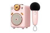 Bärbar & festhögtalare - Divoom Fairy-OK Retro Mini Karaoke Speaker - Pink - 6958444603766
