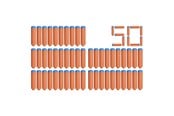 Skjutvapen - NERF N-Series N1 Darts 50x - F8639EU40