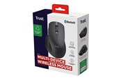 Mus - Trust Ozaa+ - mouse - multi-device - Bluetooth 2.4 GHz - black - Mouse - Optic - 6 knappar - Svart - 24820