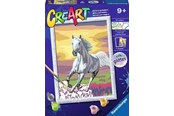 Kreativa spel - Ravensburger CreArt Painting by Numbers - Horse at Sunset - 236633