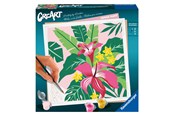 Kreativa spel - Ravensburger CreArt Painting by Numbers - Tropical Plants - 237289