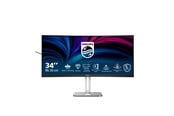 Skärm - 34" Philips 34B2U5600C - 3440x1440 (UWQHD) - 120Hz - VA - 96W USB-C - KVM switch - 34B2U5600C/00