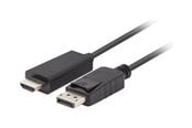 Displaykabel - Lanberg adapter cable - DisplayPort / HDMI - 1.8 m - CA-DPHD-11CC-0018-BK