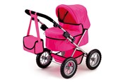 Docka, bamse och tillbehör - Bayer Design Doll's Pram Trendy - Pink - 13029AA