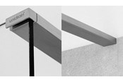 Duschväggar, duschkabiner och tillbehör - Unidrain GlassLine top rail Left Brushed steel - 5310.1203