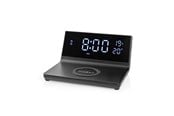 Mobile - Adapters & Chargers - Nedis Alarm clock with wireless charging - WCACQ20BK