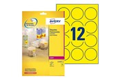 Papper, Fotopapper & Etiketter - Avery L7670Y - round labels - 300 label(s) - 63.5 mm round - L7670Y-25