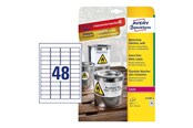 Papper, Fotopapper & Etiketter - Avery Zweckform L4778-8 - labels - 384 label(s) - 45.7 x 21.2 mm - L4778-8