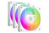 Chassi fläkt - ID-Cooling AS-120-ARGB-W TRIO - Chassi fläkt - 120mm - Vit med RGB-ljus - 27 dBA - AS-120-ARGB-W TRIO