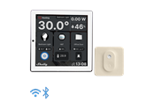 Smarta Hem - Shelly Wall Display White + BLU H&T Ivory - Wifi-pekskärm - Shelly_WallD_BLU_HT_Ivory