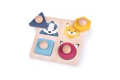 Babyleksaker - Bigjigs Stud puzzle Forest animals - 34019