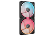 Chassi fläkt - Corsair iCUE LINK LX140-R 2-pack - Chassi fläkt - 140mm - Svart med RGB LED - 38 dBA - CO-9051052-WW