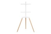 Väggfäste, AV-Möbel - Nedis TVSM7060WT stand - tripod - for LCD TV - white beech - Max 35 kg - recommended for 65" - TVSM7060WT