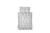 Docka, bamse och tillbehör - Smallstuff Doll Bedding Flower Garden Grey - 73033-4