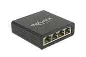 Nätverkskort (adaptrar osv.) - DeLOCK Adapter USB 3.0 > 4 x Gigabit LAN - 62966