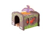 Träleksaker - Bigjigs Wooden Dino T-Rex Train Tunnel - BJT244