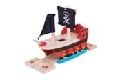 Träleksaker - Bigjigs Wooden Rails - Pirate Ship - BJT258
