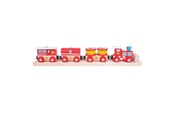 Träleksaker - Bigjigs Wooden Fire Train - BJT474