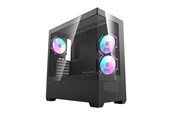 Chassi - Darkflash DS900 AIR computer case (black) + 6 ARGB - Chassi - Miditower - Svart - DS900 Air Black + fa