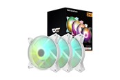 Chassi fläkt - Darkflash Computer Fan Set ARGB C6 3in1 120x120 (white) - Vit - C6 3in1 White