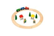 Träleksaker - Bigjigs Wooden Train Set Junior 20 pieces. - BJT010
