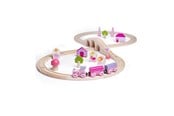 Träleksaker - Bigjigs Wooden Train Set - Pink 40pcs. - BJT022