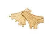 Träleksaker - Bigjigs Wooden Rails - 3-way Split 2 pcs. - BJT103